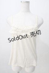 axes femme / パールチェーンキャミソール M 生成り Y-25-07-01-031-AX-TO-SZ-ZY