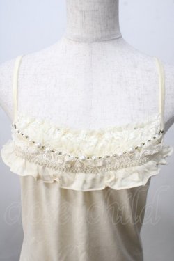 画像3: axes femme / パールチェーンキャミソール M 生成り Y-25-07-01-031-AX-TO-SZ-ZY