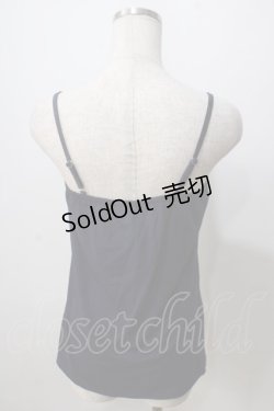 画像2: axes femme / フラワーモチーフキャミソール  紺 Y-25-07-01-032-AX-TO-SZ-ZY