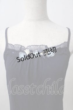 画像3: axes femme / フラワーモチーフキャミソール  紺 Y-25-07-01-032-AX-TO-SZ-ZY