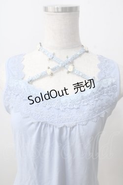画像3: axes femme / ストラップ付きロングタンク  サックス Y-25-07-01-034-AX-TO-SZ-ZY
