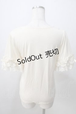 画像2: axes femme / 薔薇モチーフインナー半袖プルオーバー  生成り Y-25-07-01-035-AX-TO-SZ-ZY