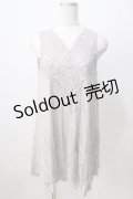 axes femme / チュールレースカットチュニ M グレー Y-25-07-03-049-AX-OP-SZ-ZY
