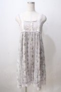 axes femme / バラストライプチュールワンピース M アワピンク Y-25-07-03-051-AX-OP-SZ-ZY