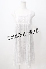 axes femme / バラストライプチュールワンピース M アワピンク Y-25-07-03-051-AX-OP-SZ-ZT479