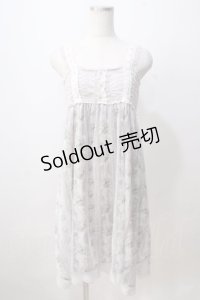 axes femme / バラストライプチュールワンピース M アワピンク Y-25-07-03-051-AX-OP-SZ-ZT479