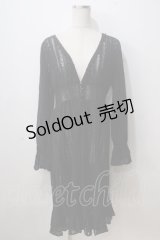 axes femme / レースロングカーディガン M 黒 Y-25-07-03-056-AX-TO-SZ-ZY