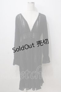 axes femme / レースロングカーディガン M 黒 Y-25-07-03-056-AX-TO-SZ-ZY