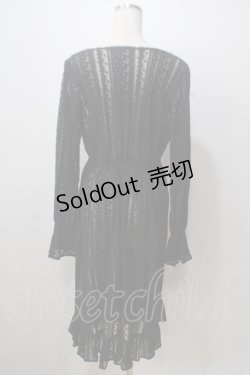 画像2: axes femme / レースロングカーディガン M 黒 Y-25-07-03-056-AX-TO-SZ-ZY