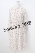 axes femme / ドビー花柄ハイネックワンピース F ピンク Y-25-07-03-061-AX-OP-SZ-ZY