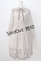 axes femme / レース柄プリントワンピース M 生成り Y-25-07-03-063-AX-OP-SZ-ZI