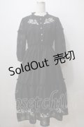 axes femme POETIQUE / 薔薇刺繍ロングワンピ M 黒 Y-25-07-03-064-AX-OP-SZ-ZY