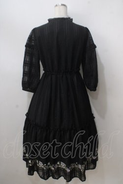 画像2: axes femme POETIQUE / 薔薇刺繍ロングワンピ M 黒 Y-25-07-03-064-AX-OP-SZ-ZY