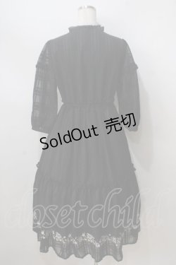 画像2: axes femme POETIQUE / 薔薇刺繍ロングワンピ M 黒 Y-25-07-03-064-AX-OP-SZ-ZY