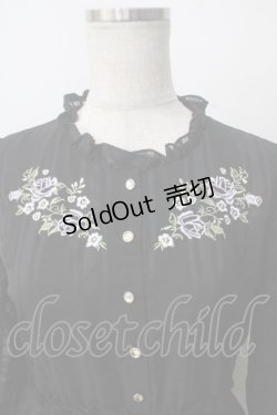 画像3: axes femme POETIQUE / 薔薇刺繍ロングワンピ M 黒 Y-25-07-03-064-AX-OP-SZ-ZY