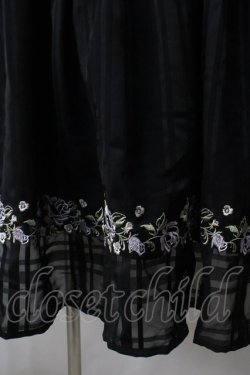 画像4: axes femme POETIQUE / 薔薇刺繍ロングワンピ M 黒 Y-25-07-03-064-AX-OP-SZ-ZY