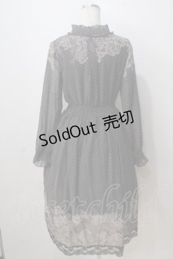 画像2: axes femme / レース柄プリントワンピース M 黒 Y-25-07-03-065-AX-OP-SZ-ZY