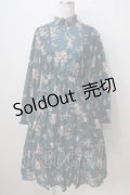 axes femme / 花柄ティアードワンピース M グリーン Y-25-07-03-067-AX-OP-SZ-ZY