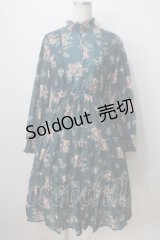 axes femme / 花柄ティアードワンピース M グリーン Y-25-07-03-067-AX-OP-SZ-ZY