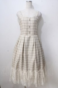 axes femme / タックデザインジャンスカ M ベージュ Y-25-07-03-070-AX-OP-SZ-ZY