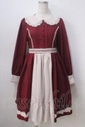 axes femme kawaii / 童話の小公女ワンピース M ワイン Y-25-07-03-071-AX-OP-SZ-ZY