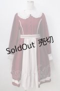 axes femme kawaii / 童話の小公女ワンピース M ワイン Y-25-07-03-071-AX-OP-SZ-ZY