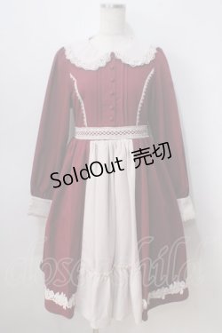 画像1: axes femme kawaii / 童話の小公女ワンピース M ワイン Y-25-07-03-071-AX-OP-SZ-ZY