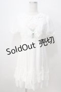 Doll Paradise / デイジー刺繍ドビードットワンピース S 白 Y-25-07-03-073-LO-OP-SZ-ZY