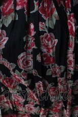 画像3: Jane Marple / 薔薇柄サンドレス M 黒 Y-25-07-03-074-JM-OP-SZ-ZT389 (3)