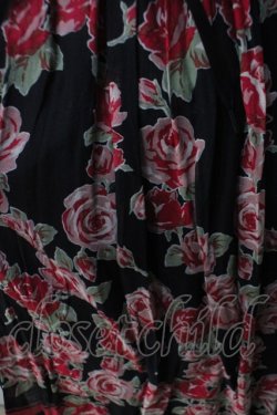 画像3: Jane Marple / 薔薇柄サンドレス M 黒 Y-25-07-03-074-JM-OP-SZ-ZY