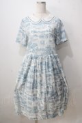 Jane Marple / Map of STMMのグラニーワンピース M ピーコックブルー Y-25-07-03-075-JM-OP-SZ-ZY