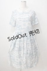 Jane Marple / Map of STMMのグラニーワンピース M ピーコックブルー Y-25-07-03-075-JM-OP-SZ-ZY