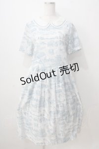 Jane Marple / Map of STMMのグラニーワンピース M ピーコックブルー Y-25-07-03-075-JM-OP-SZ-ZY