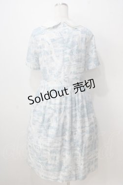 画像2: Jane Marple / Map of STMMのグラニーワンピース M ピーコックブルー Y-25-07-03-075-JM-OP-SZ-ZY