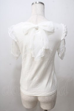 画像2: Secret Honey / リボンカットソー  オフ Y-25-07-03-011-CA-TO-AS-ZY
