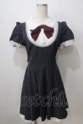 Secret Honey / ストライプワンピース  紺 Y-25-07-03-088-CA-SK-AS-ZY