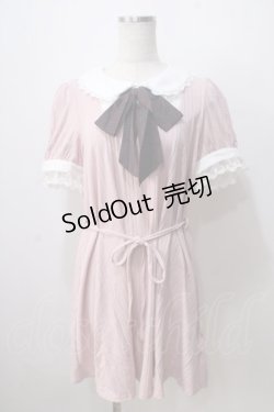 画像1: Secret Honey / リブワンピース  ピンク Y-25-07-03-089-CA-OP-AS-ZY