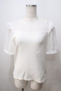 Secret Honey / シフォン切替トップス  オフ Y-25-07-03-012-CA-TO-AS-ZY