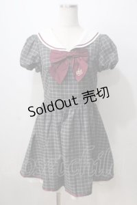 Secret Honey / セーラーワンピース  グレー Y-25-07-03-093-CA-OP-AS-ZY