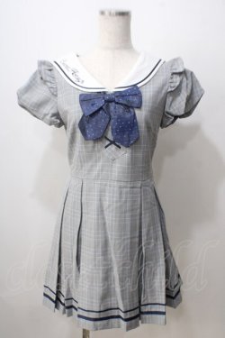 画像1: Secret Honey / セーラーワンピース  グレー Y-25-07-03-095-CA-OP-AS-ZY