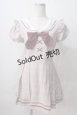 画像1: Secret Honey / セーラーワンピース  赤 Y-25-07-03-097-CA-OP-AS-ZY