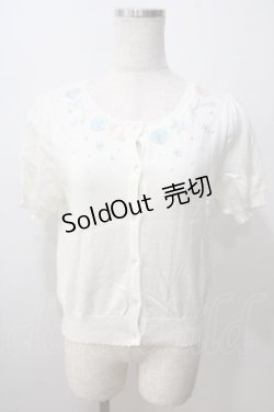 画像1: Secret Honey / チュールモチーフカーディガン  オフ Y-25-07-03-013-CA-TO-AS-ZY