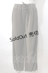 axes femme / サテンプリーツカットパンツ M カーキ Y-25-07-03-099-AX-PA-SZ-ZY