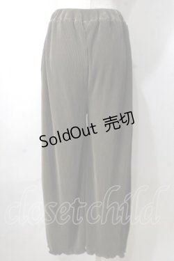 画像2: axes femme / サテンプリーツカットパンツ M カーキ Y-25-07-03-099-AX-PA-SZ-ZY
