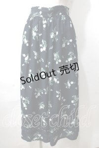 axes femme / 花柄裾切替ガウチョ M コン Y-25-07-03-100-AX-PA-SZ-ZY