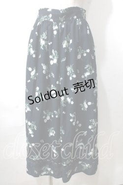 画像1: axes femme / 花柄裾切替ガウチョ M コン Y-25-07-03-100-AX-PA-SZ-ZY