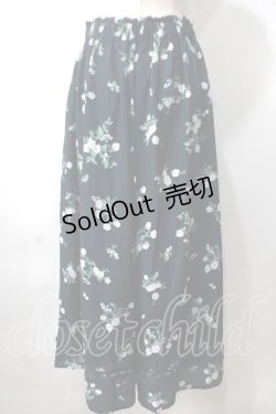 画像2: axes femme / 花柄裾切替ガウチョ M コン Y-25-07-03-100-AX-PA-SZ-ZY