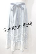 axes femme / パネル花柄フレアスカート M サックス Y-25-07-03-101-AX-SK-SZ-ZY