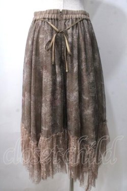 画像2: axes femme NOSTALGIE / チュールイレヘムスカート M ベージュ. Y-25-07-03-105-AX-SK-SZ-ZY