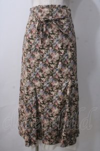 axes femme / 花柄マーメイドフレアスカート F グリーン Y-25-07-03-106-AX-SK-SZ-ZY